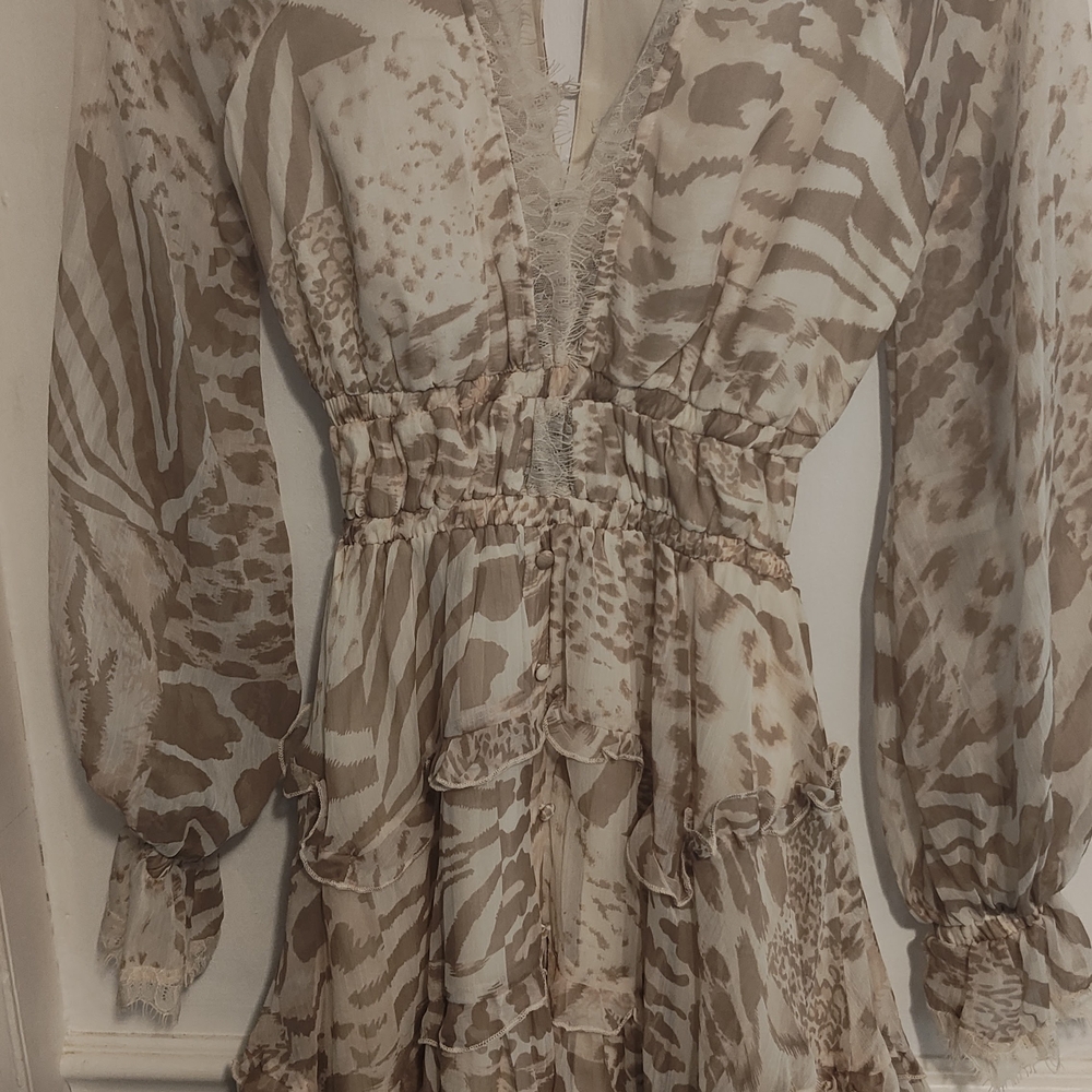 Elegant Animal Print Dress